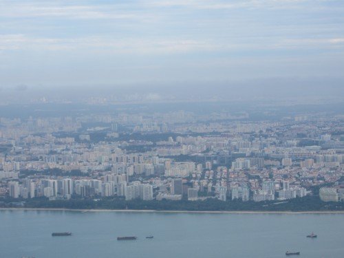 Singapore from the plane!