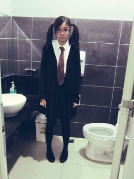 a “Moaning Myrtle” costume that works only in the bathroom