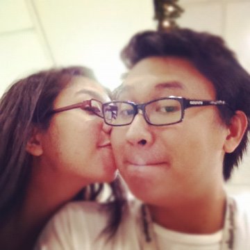ending this post with a cheesy photo of me and C :P