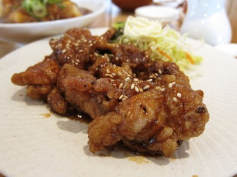 Grilled Fried Chicken in Teriyaki Sauce