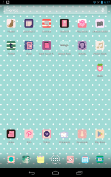 home screen with cocoppa